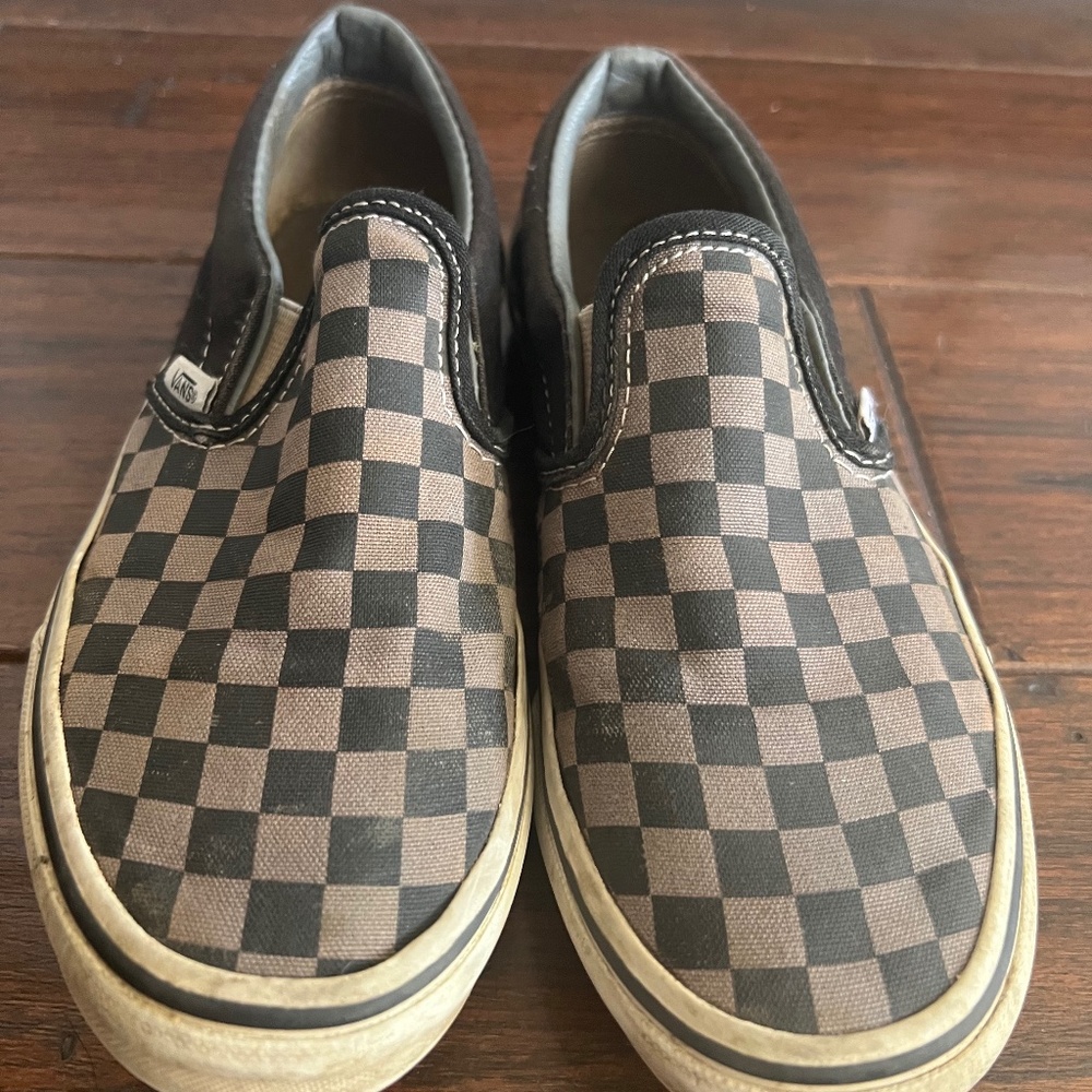 Vans Kids/Youth Grey Checkered